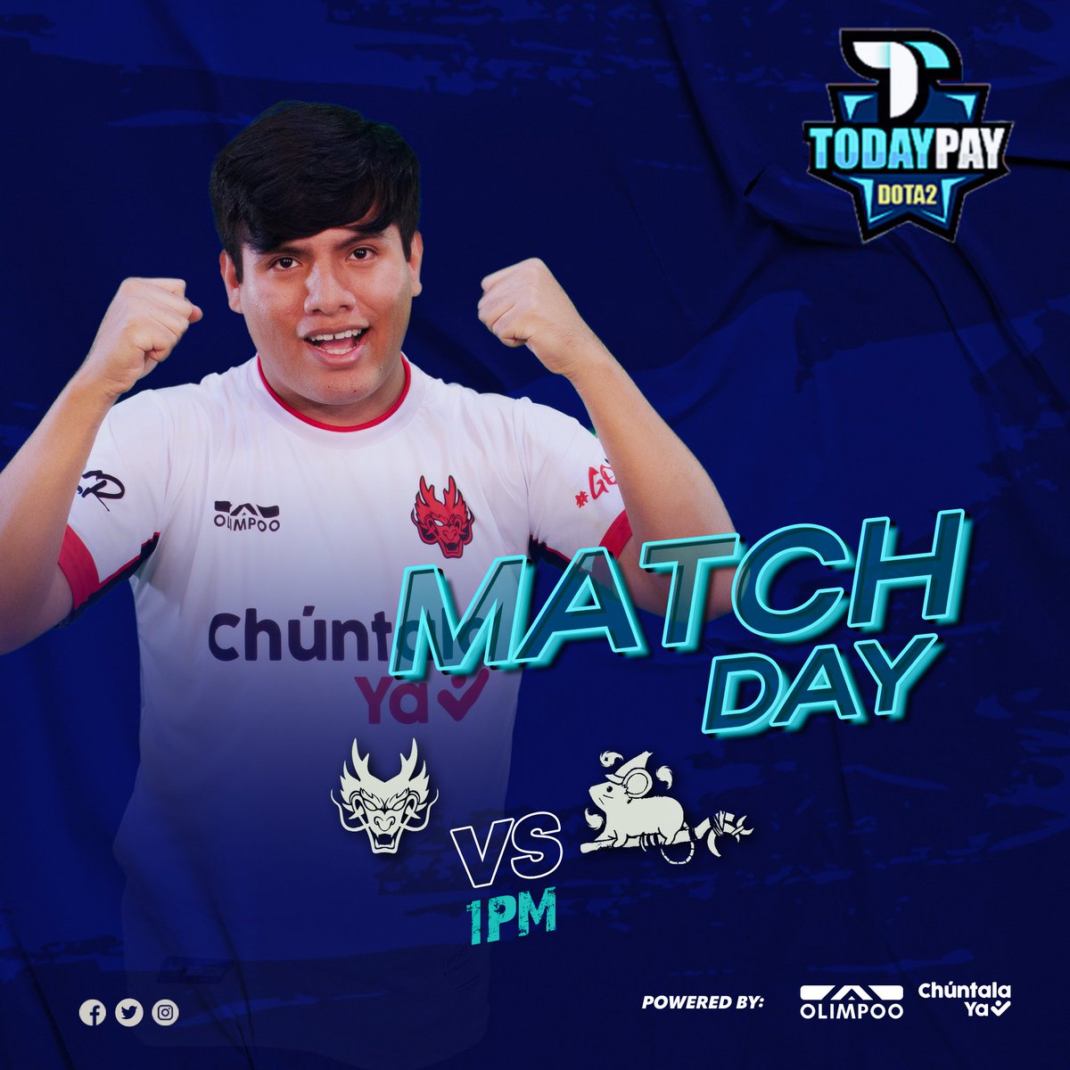 HokoriDota's tweet photo. #TodayPayInvitational
Today we have a confrontation for the TodayPay Invitational Season 1, against 5RATFORCESTAFF, let's go with everything, we hope to have your support 💪
📆August/Sunday 07
⏰1:00 pm 🇵🇪
⏰3:00 pm 🇧🇷
@chuntalaya - @VSports_Olimpoo https://t.co/kwsr4T52mI