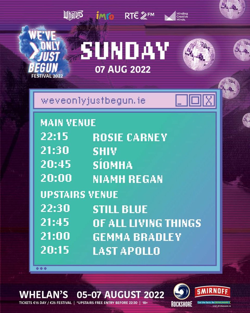 Final night! @_last_apollo_ @Gemma_Bradley_ @oaltband @stillbluemusic @niamhreganmusic @siomhamusic @hi_im_shiv @RosieCarney11 #WOJB #WOJBFestival #WOJB22 #Whelans #Dublin #Music #LiveMusic #Gig #Gigs @WOJBFestival @whelanslive @RTE2fm @MindingCreative @IMROireland