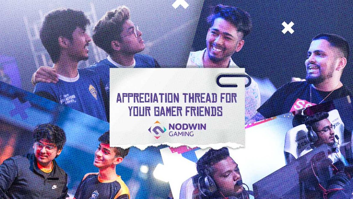 NodwinGaming's tweet photo. Friendship Day Special Edition❤️ Let's share some gamified messages for your best friends ✨

#happyfriendshipday #appreciationthread #tagthem #gamerfriends #esports https://t.co/09uZf1G3AD