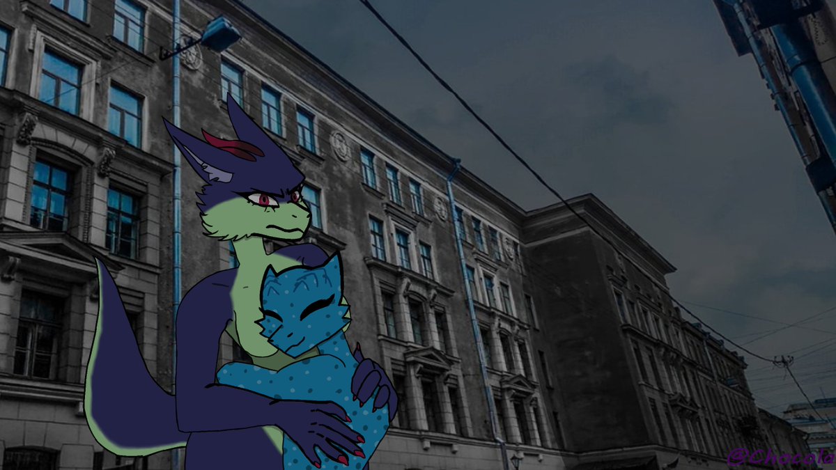 Chocola43897176's tweet photo. @Ngef_mmm  hugs #dragon #lizard #hugs #furry #furryart #oc #gift https://t.co/nhlmRvOIo2
