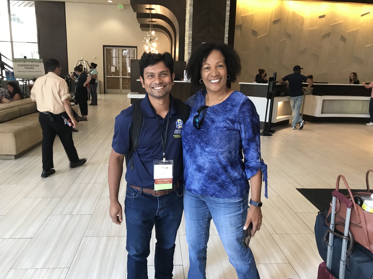Ajoybau's tweet photo. A great opportunity to meet with Dale Threatt-Taylor at the Soil Water Conservation Society Conference, Denver. She is the Executive Director at The Nature Conservancy South Carolina. The best part is her passion for the conservation of nature, I love that.
@DaleSoilH2O
#SWCS22 https://t.co/5CvavVryOb
