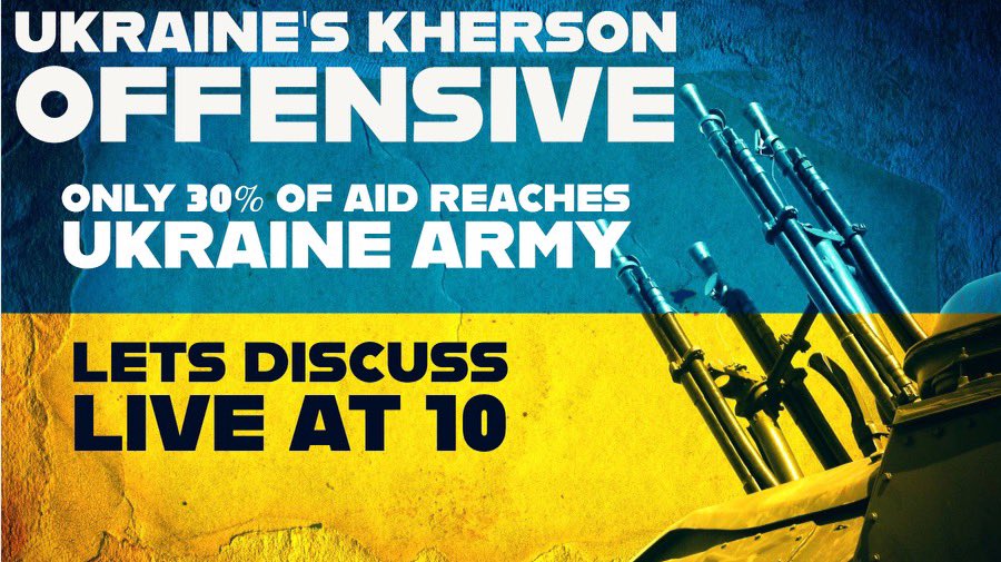 AadiAchint's tweet image. Let’s talk about the #ukrainewar at 10 pm tonight. #kherson offensive is it the last Attempt? #deftalks youtu.be/E5lvinySF70?su….