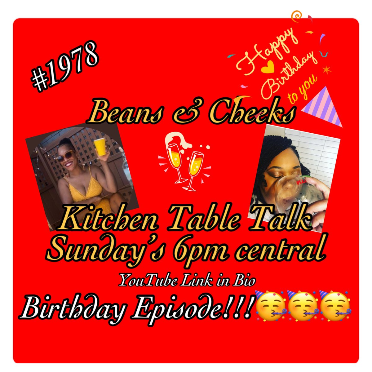 KissMyCheeksTV's tweet image. #KitchenTableTalk Tonight!