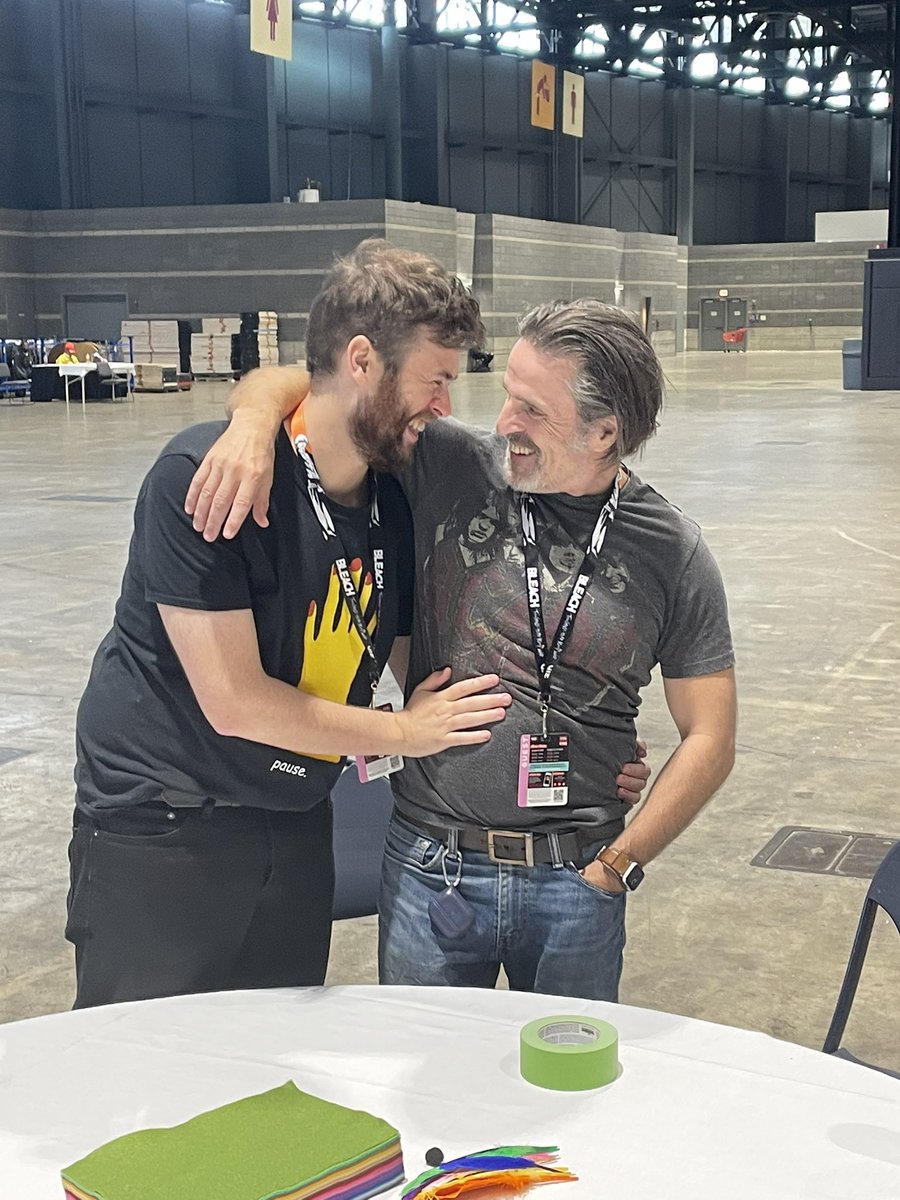 PopverseSays's tweet photo. The swashbuckling duo of @cononeilluk and @nathan_foad from Our Flag Means Death are taking the @C2E2 main stage in less than an hour. Be there from anywhere, and watch it live! https://t.co/VMd9lNsfKi 

#OurFlagMeansDeath #OFMD https://t.co/Wbl4jN7KQK