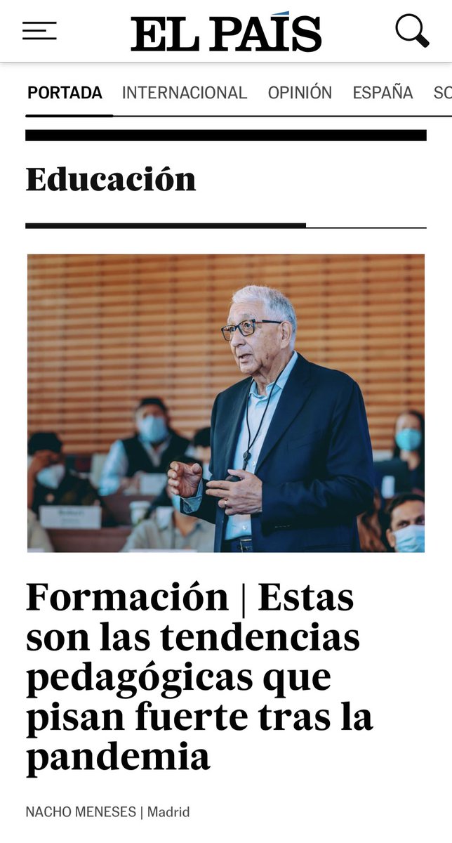 Si las últimas tendencias pedagógicas llevan a un señor blanco de 60 y tantos en una uni de élite como estandarte ejemplar del progreso en educación, aviaos vamos.