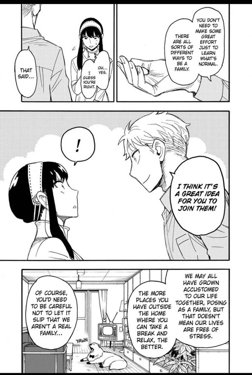 animedeng's tweet photo. I’m not getting the “its for the mission” vibe here anymore especially with Loid’s “to protect Yor.” And “would it harm our relationship to deny her?” ❤️

Looiiiidddd, just tell us that you’ve already fallen for Yor 😍

#SPY_FAMILY  #SPYxFamily #twiyor #loidyor #SPYFAMILY https://t.co/KLuJW6ewVj