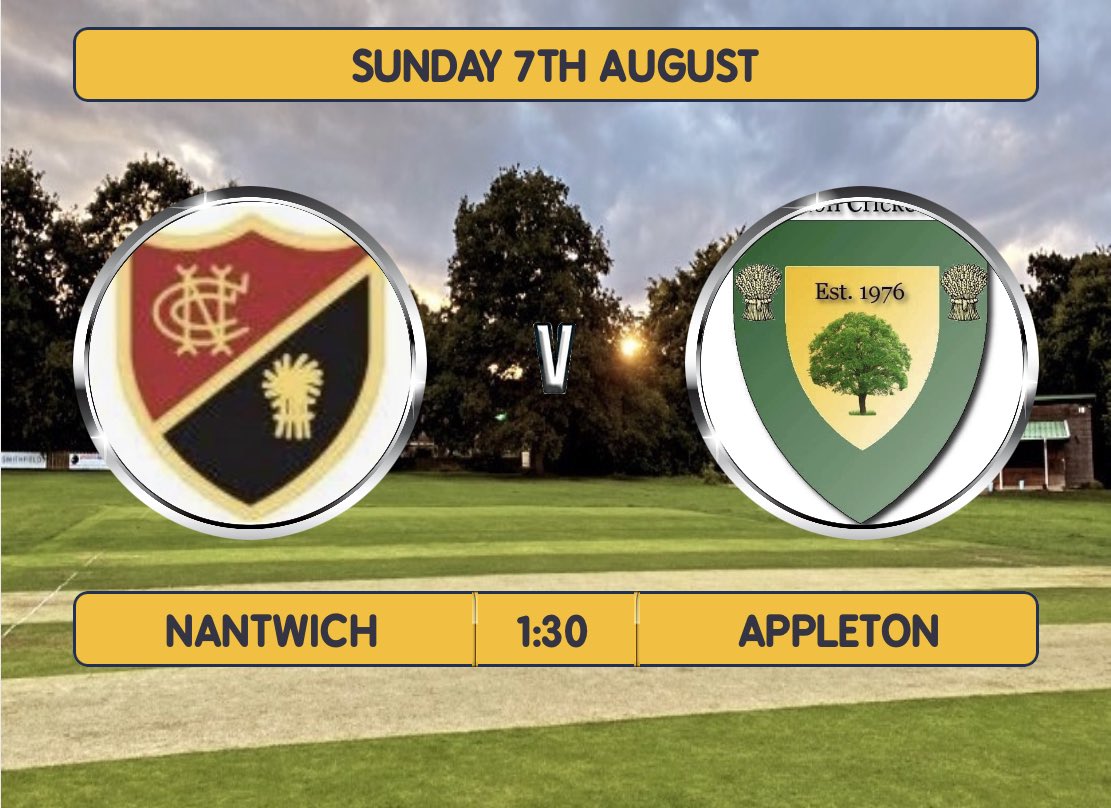 The 1s take a trip to Nantwich today🏏
