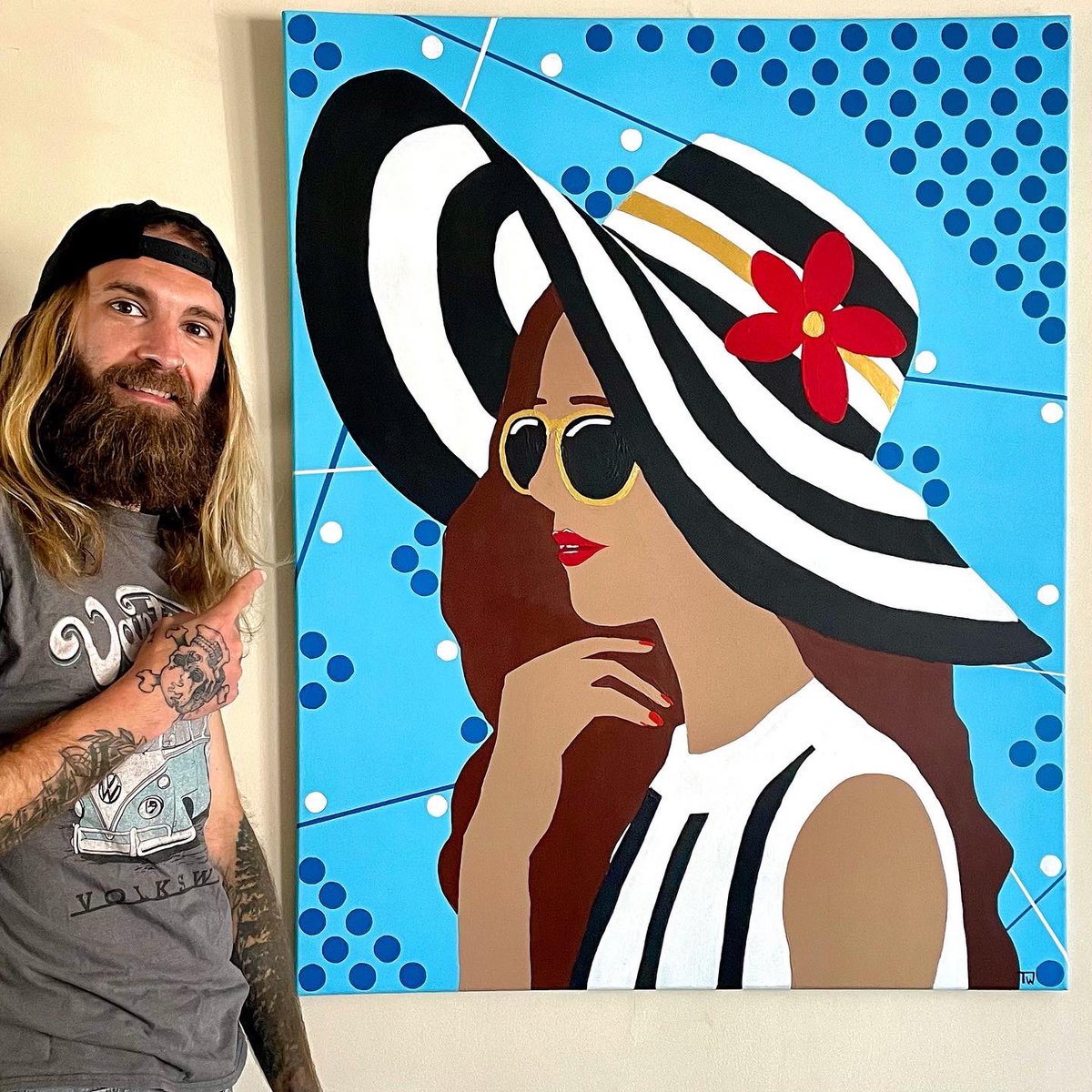 Just finished my latest painting!

Stripes - Acrylic on Canvas (32inch x 40inch)

This is available via my website.

#popart #ArtistOnTwitter #sundayvibes