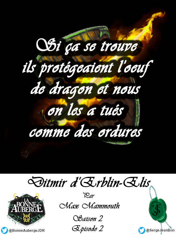SergeJeanBon's tweet photo. Brèves de Comptoir à La Bonne Auberge
n°35
En attendant l'arrivée de la Saison 3 de #LaBonneAuberge, le médaillon du #Concursum nous livre quelques extraits de conversations captés lors des aventures de la #CompagnieDuBaluchon
@BonneAubergeJDR #LBACommunity #DnD #JDR @Roudebarbe https://t.co/f4UHiBMrUv