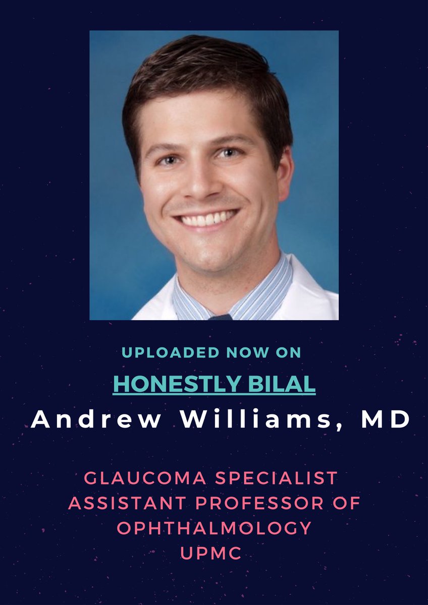 honestlybilal's tweet photo. Great interview by Ali Syed, MS4 (@alisyed1999) with Andrew Williams, MD (@Andrew920) from UPMC about glaucoma, life in Pittsburgh, and his research within the AAO Iris Registry.

https://t.co/rMtlzwA4QH https://t.co/JHiSXitkre