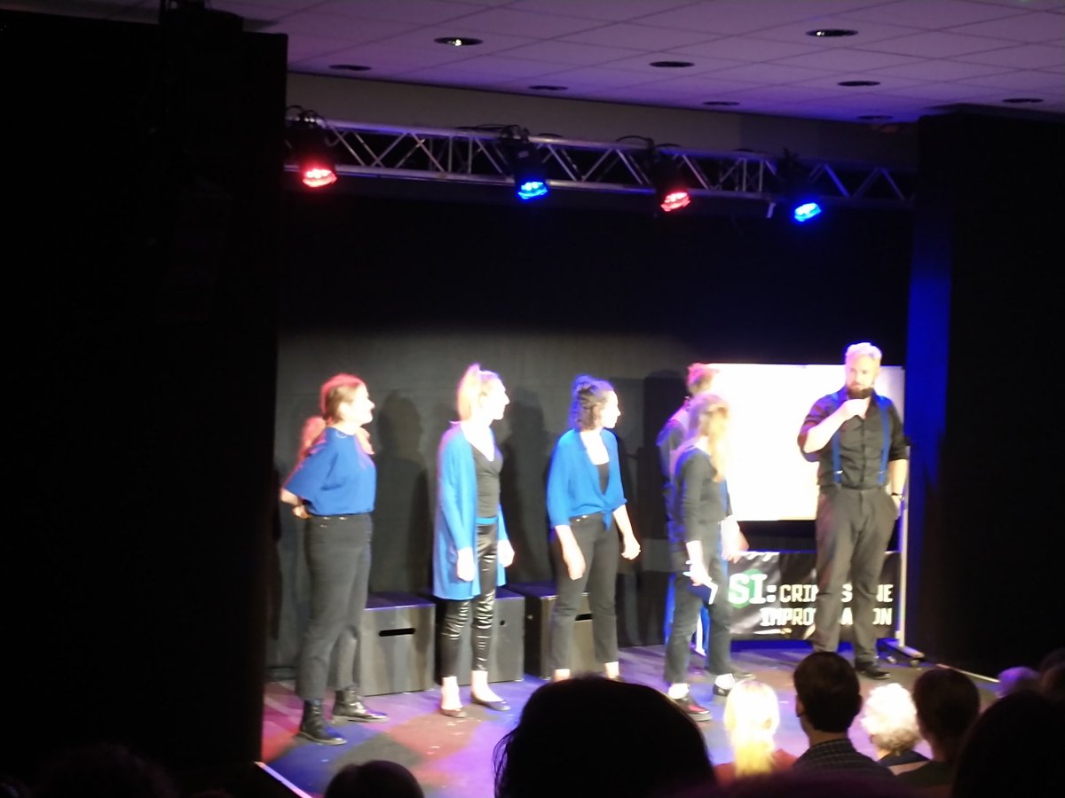 Very much enjoyed the CSI crime scene improvisation at the #EdFringe2022: great impro, great actors!