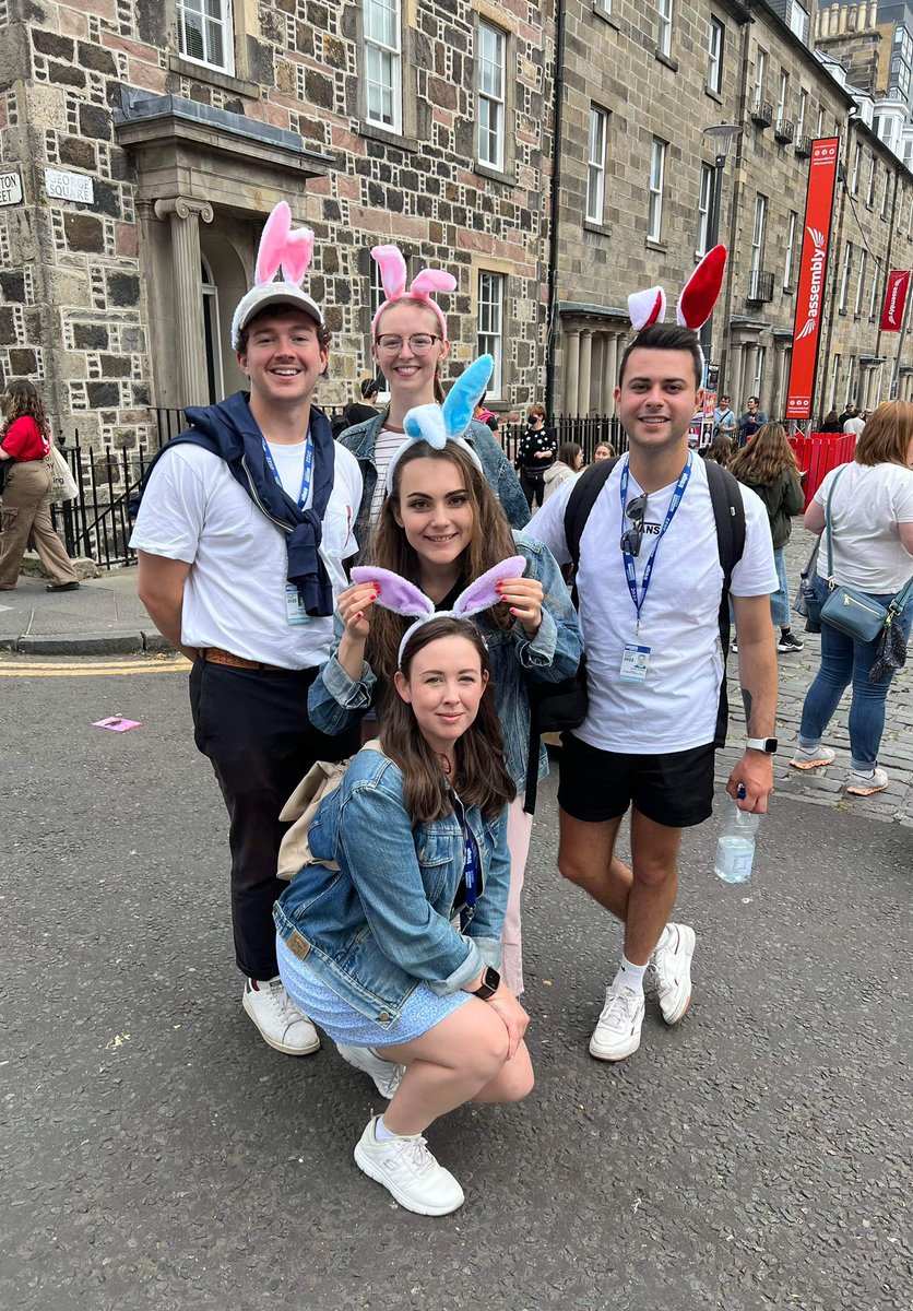 chalkhill123's tweet photo. Watch out for the bunny ears 👀🐰 come see our show! #paradisefringe #EdFringe2022 #contemporarydrama https://t.co/hLMd2ayLr3