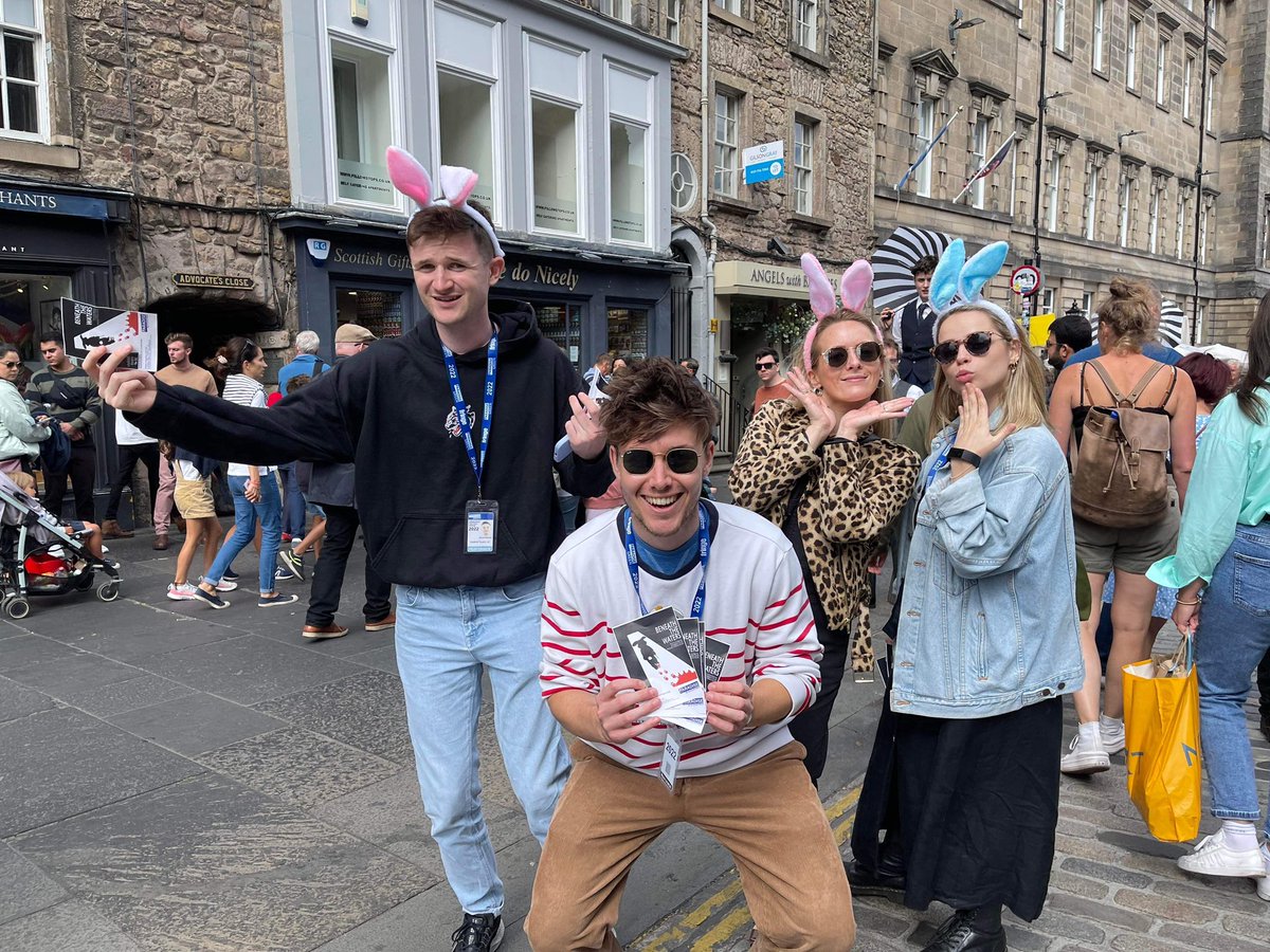 chalkhill123's tweet photo. Watch out for the bunny ears 👀🐰 come see our show! #paradisefringe #EdFringe2022 #contemporarydrama https://t.co/hLMd2ayLr3
