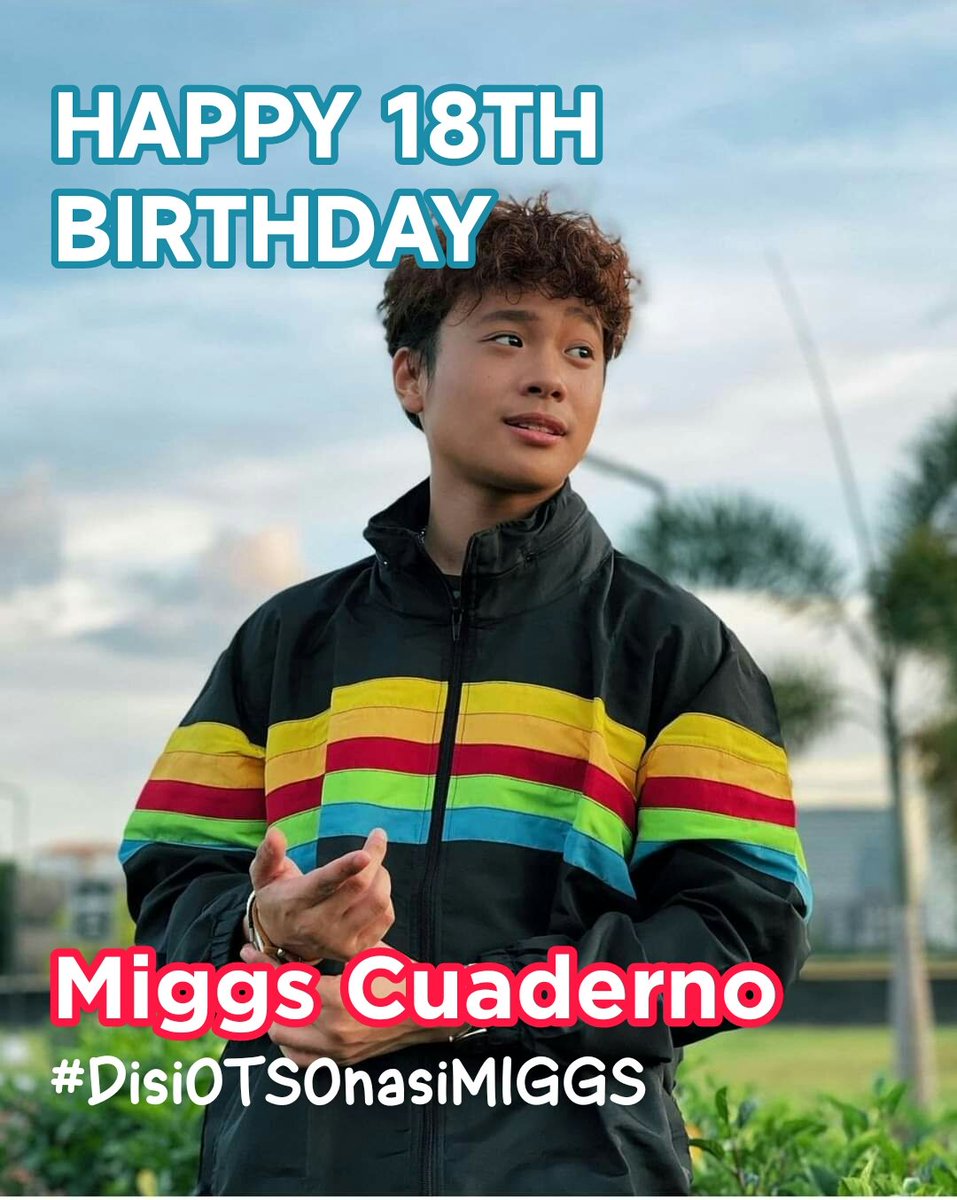 AshlyJian's tweet photo. HAPPY Birthday Miggs Cuaderno!🎂🎉
@cuadernomiggs
#DisiOTSOnasiMIGGS

#GMATeenStar #TatakRegal #RegalBaby
#MultiAwardedActor #MiggsCuaderno #Teenidol #TeenLove #TeenHeartThrob #chinito #oppa #MiggsWarriorsOfc #MiggsWarriorsWorlwide #OneForMiggsCuaderno #ToInfinityAndBeyond https://t.co/6nqHEgij4G