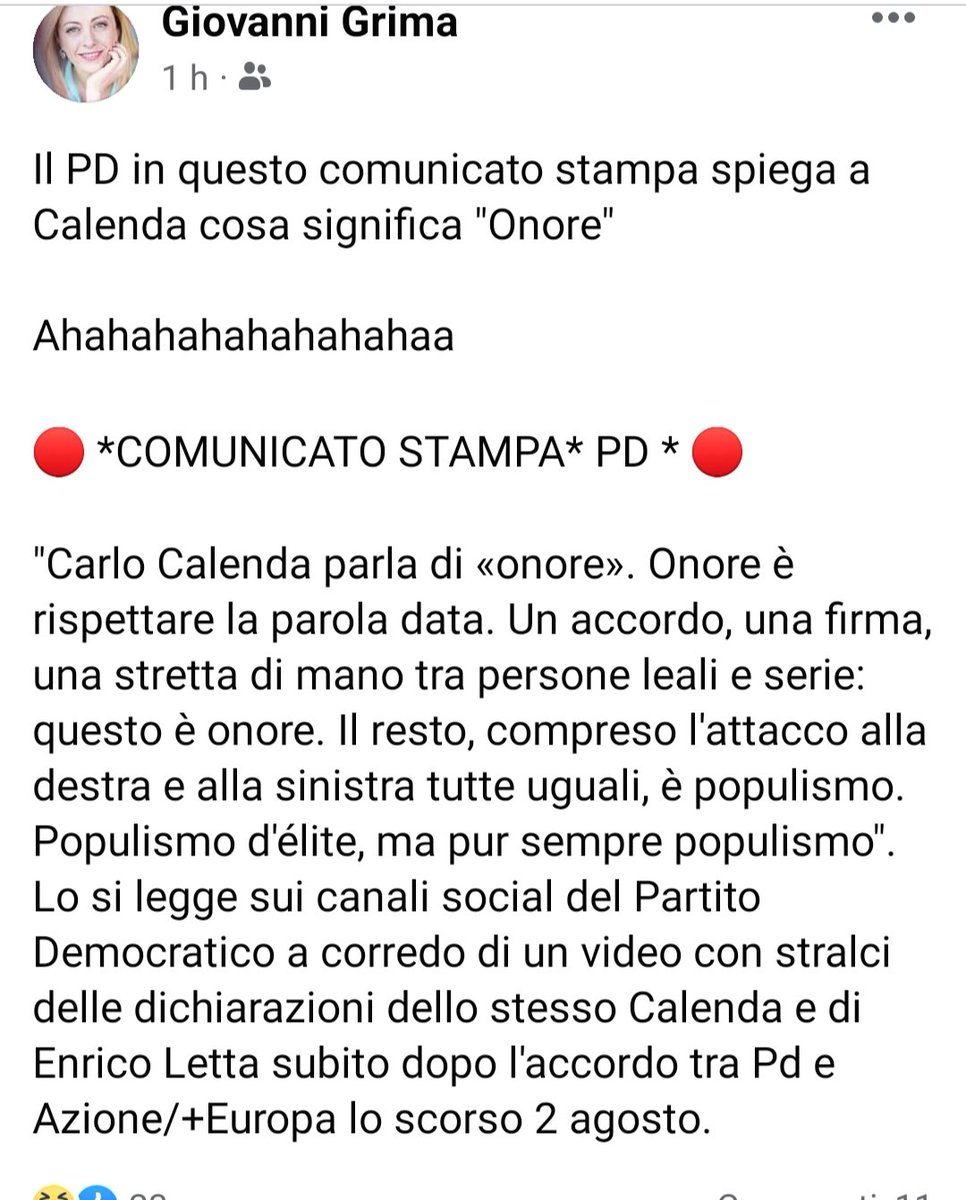 Fratelli d'Italia Castello d'Argile 🇮🇹 (@grimagiovanni) on Twitter photo 