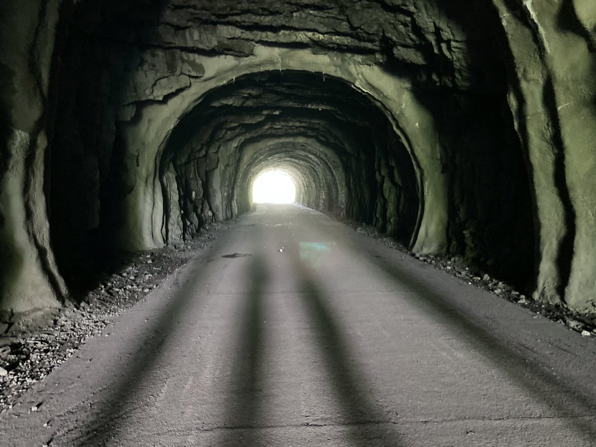 The tunnel at #middletontop #highpeaktrail