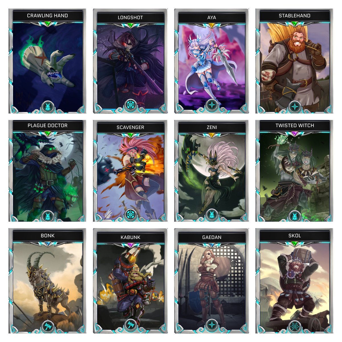 InstinctToken's tweet image. Six characters of Instinct have received an impressive update.
Bonk, Zeni, Twisted Witch, Gaedan, Kabunk and Skol.
Will be coming soon on our marketplace @Hoardable
The realm of Instinct is changing!
#trustyourinstinct