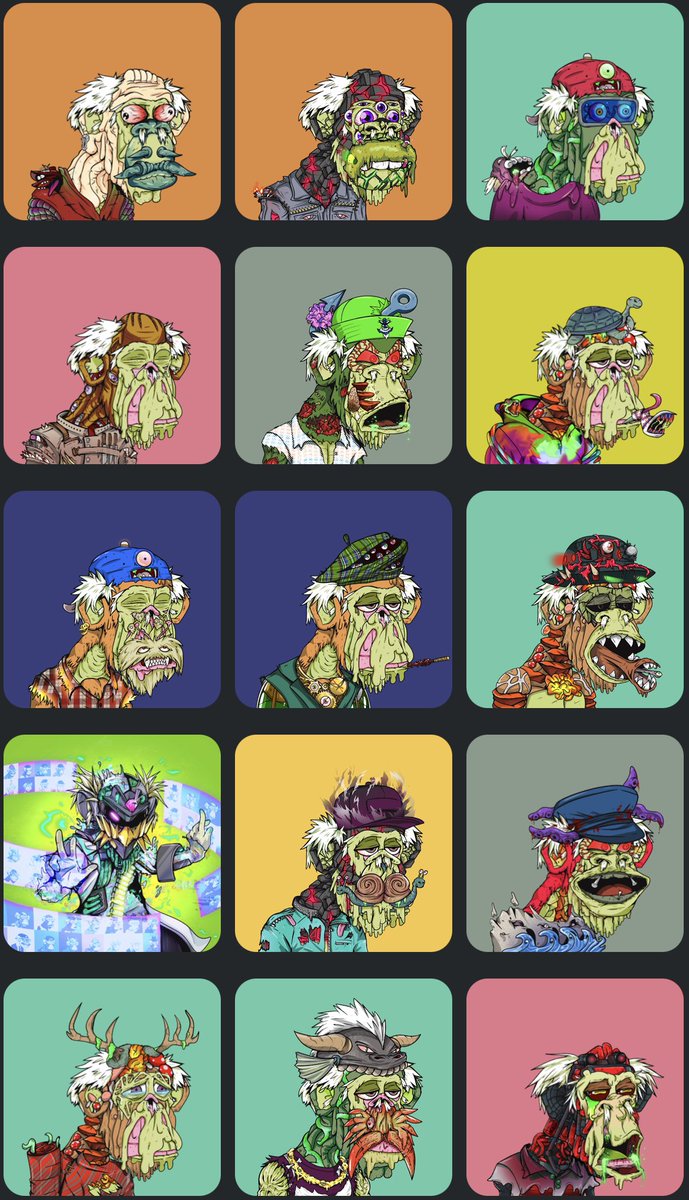 JustinS06756039's tweet image. @GrandpaApeCC the OG #GACC COLLECTION AND THE NEW #MACC COLLECTION! 
#BullishAF