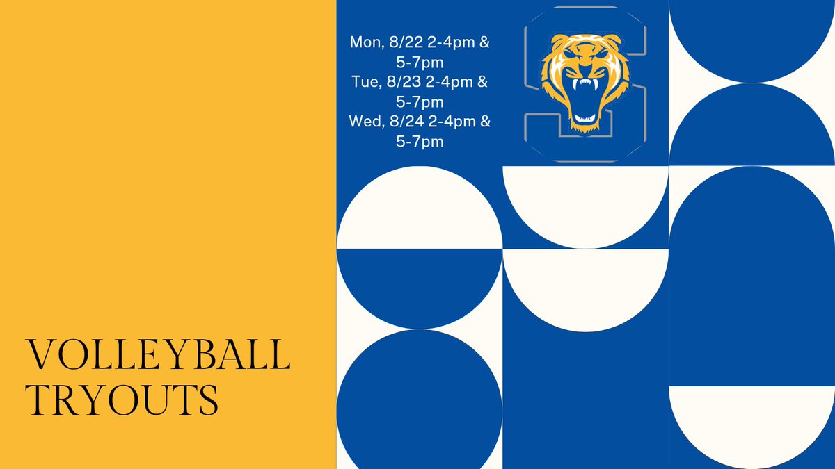 Volleyball Tryout schedule is up. Mark your calendars, Tigers! Email Coach Rachel with any questions - rwenhol@tacoma.k12.wa.us.