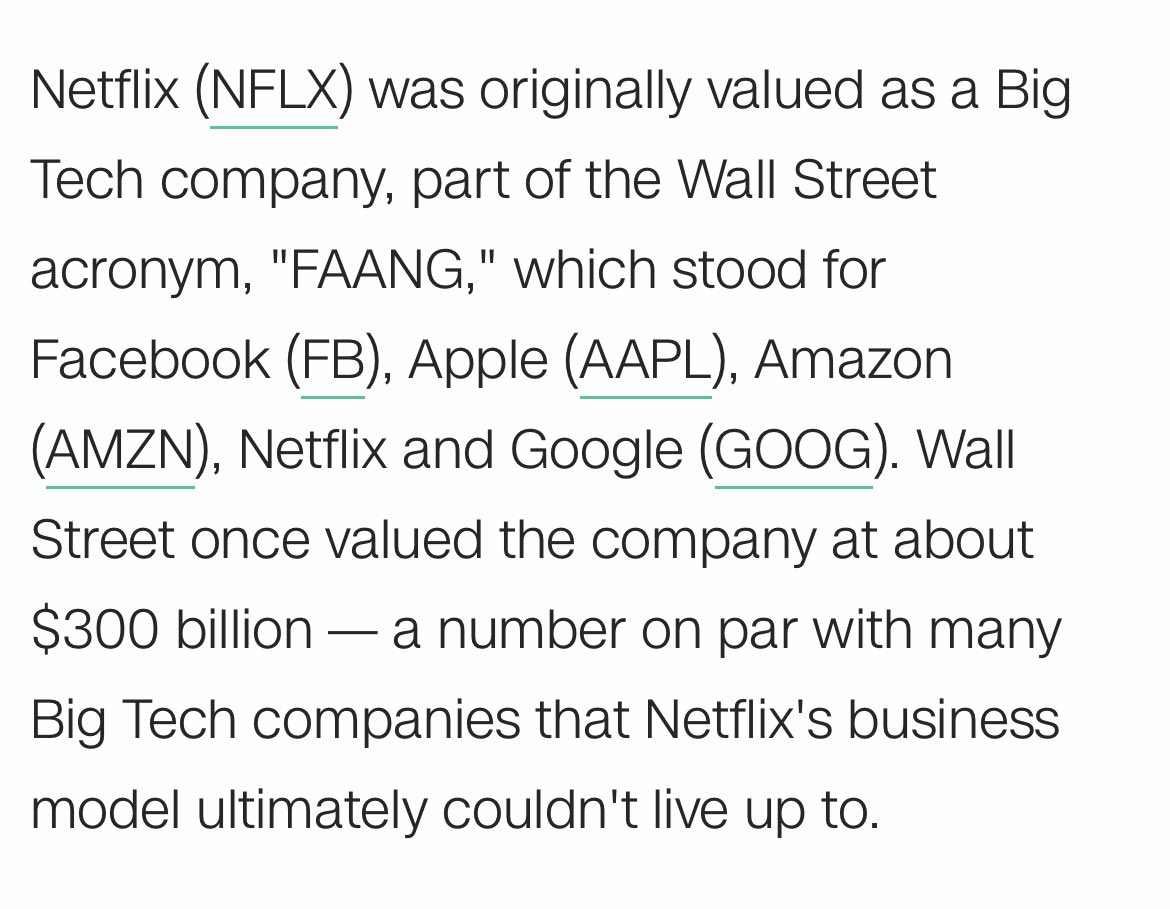 So without Netflix, what’s the acronym now…🧐