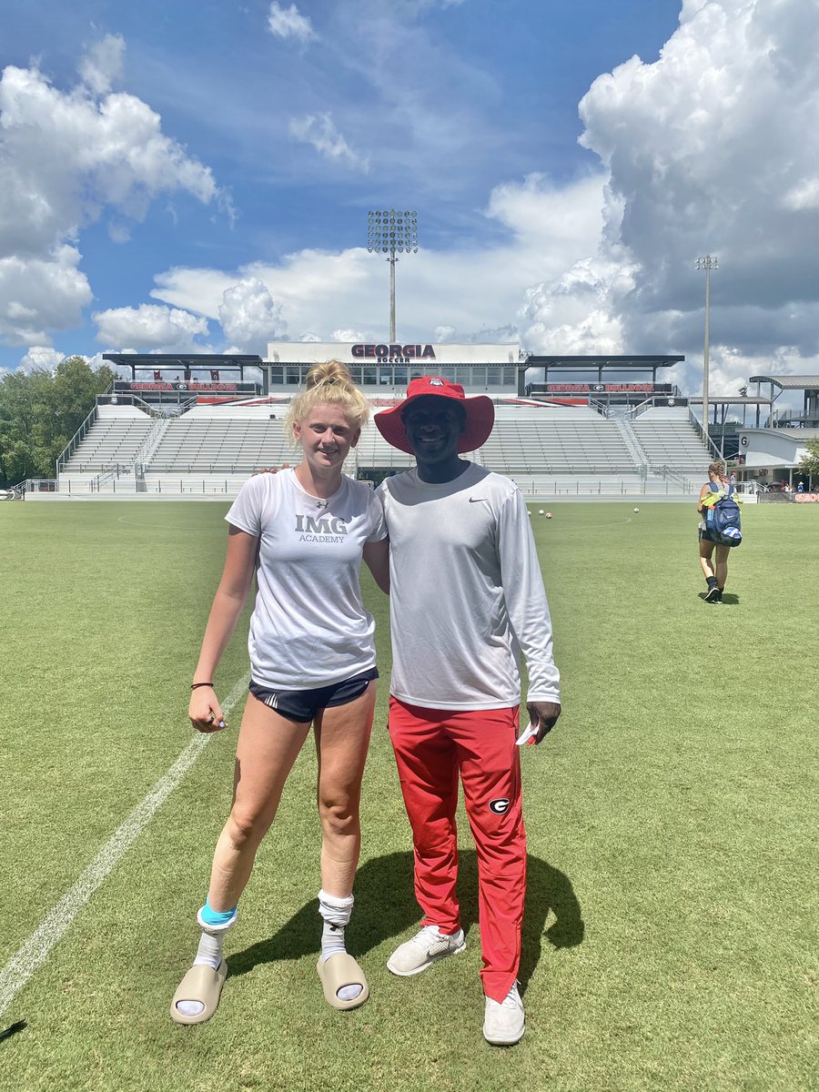 LeightonAzsa's tweet photo. Wanted to thank Coach @Kmcdane Coach Lockhart and Coach Towne for an awesome experience at the University of Georgia ID Camp.                 GO DAWGS!!! https://t.co/efGuaUOCrq