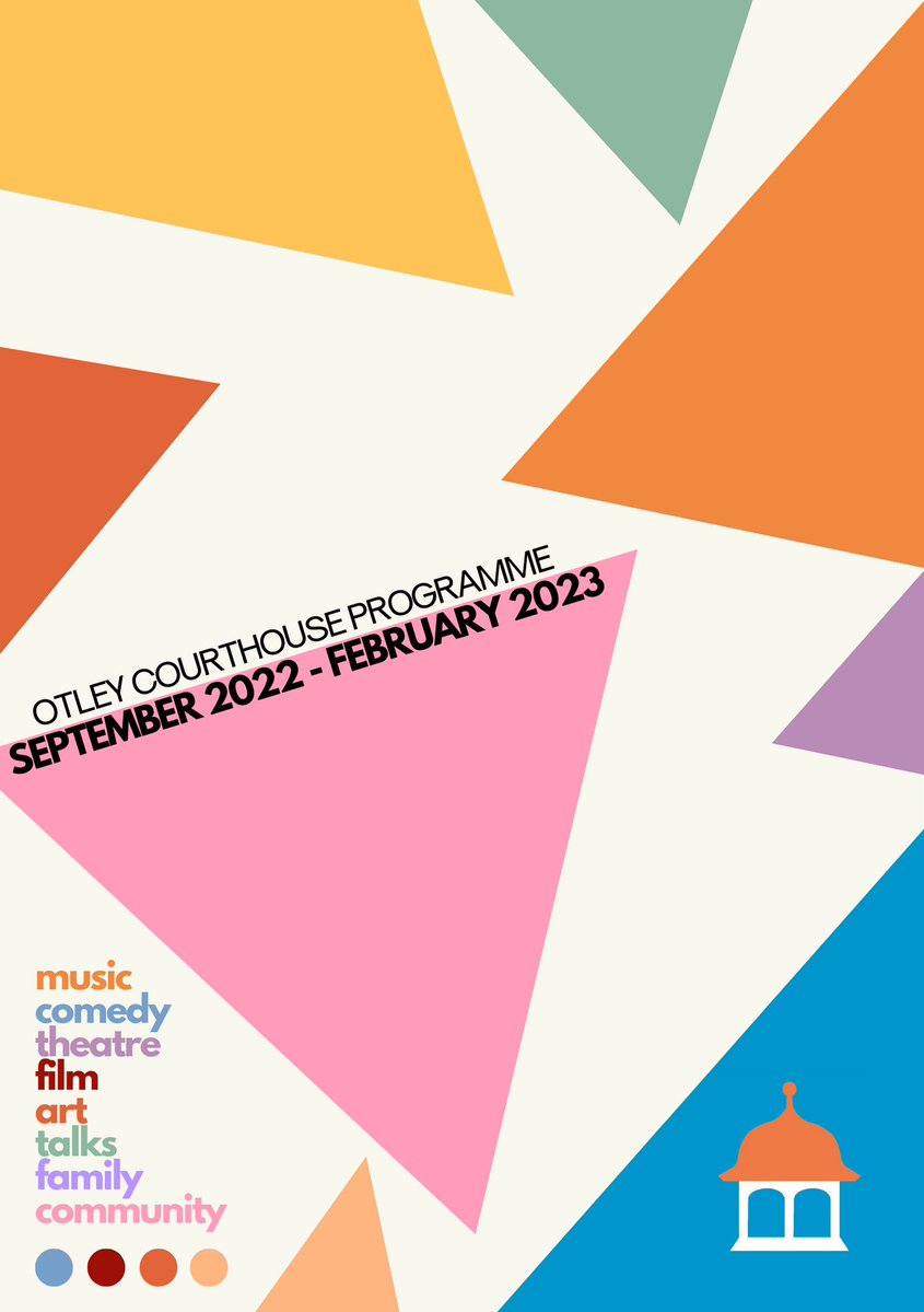 OtleyCourthouse's tweet photo. It's been a labour of love, but it's finally here! With over 120 events split across 32 pages, we're proud to present our September 2022 - February 2023 Programme 🥳💥

You can access an online version here: https://t.co/JPnk1Yvuky

Print edition available from Friday! https://t.co/HJR99Xb9uQ