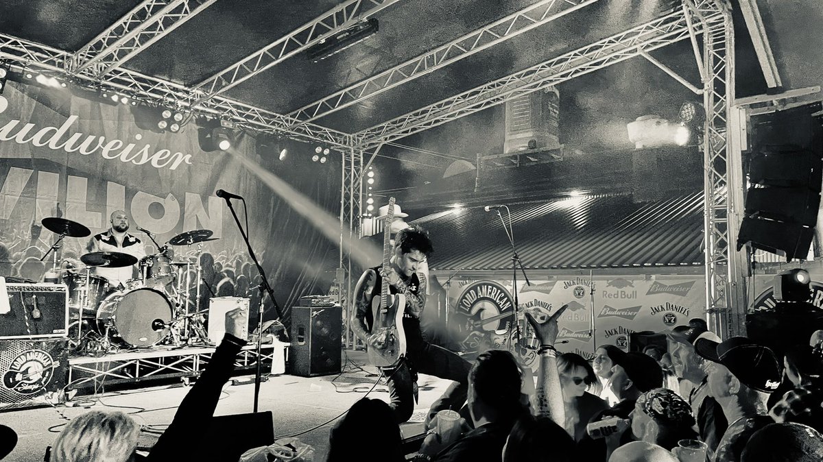 DavidGrahamSing's tweet photo. Can’t get enough? Me neither. Let’s fire up this Honky Tonk train and do it again. 2:45 @Budweiser Pavilion 10:30 @JackDaniels_US  stage at Loud American Roadhouse #loudfest @SturgisRally https://t.co/72WBPweJF8