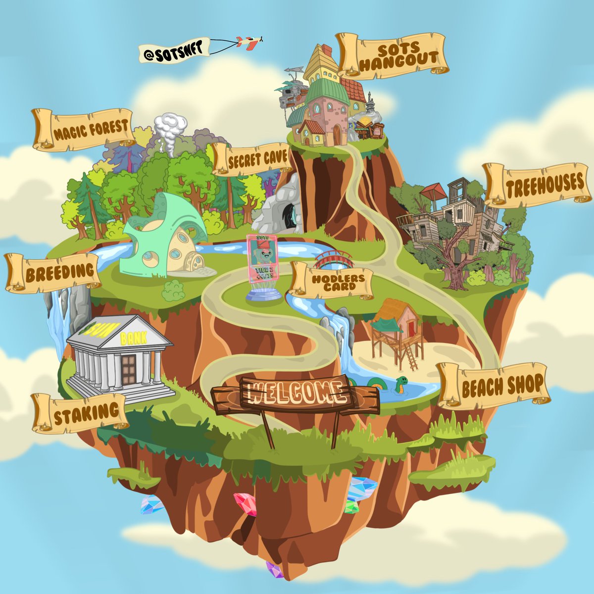 SotsNFT's tweet photo. Roadmap 1.0 is finally here! 🌞

First 333 to interact with this tweet will get WL 🎟

#nft #ethereum #metaverse https://t.co/Z5ARROqgbp