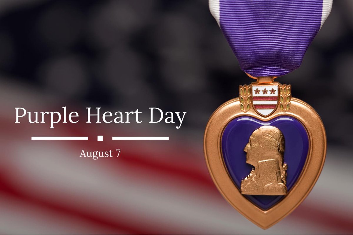 'Let it be known that he who wears the military order of the purple heart has given of his blood in the defense of his homeland and shall forever be revered by his fellow countryman,” -George Washington 1782