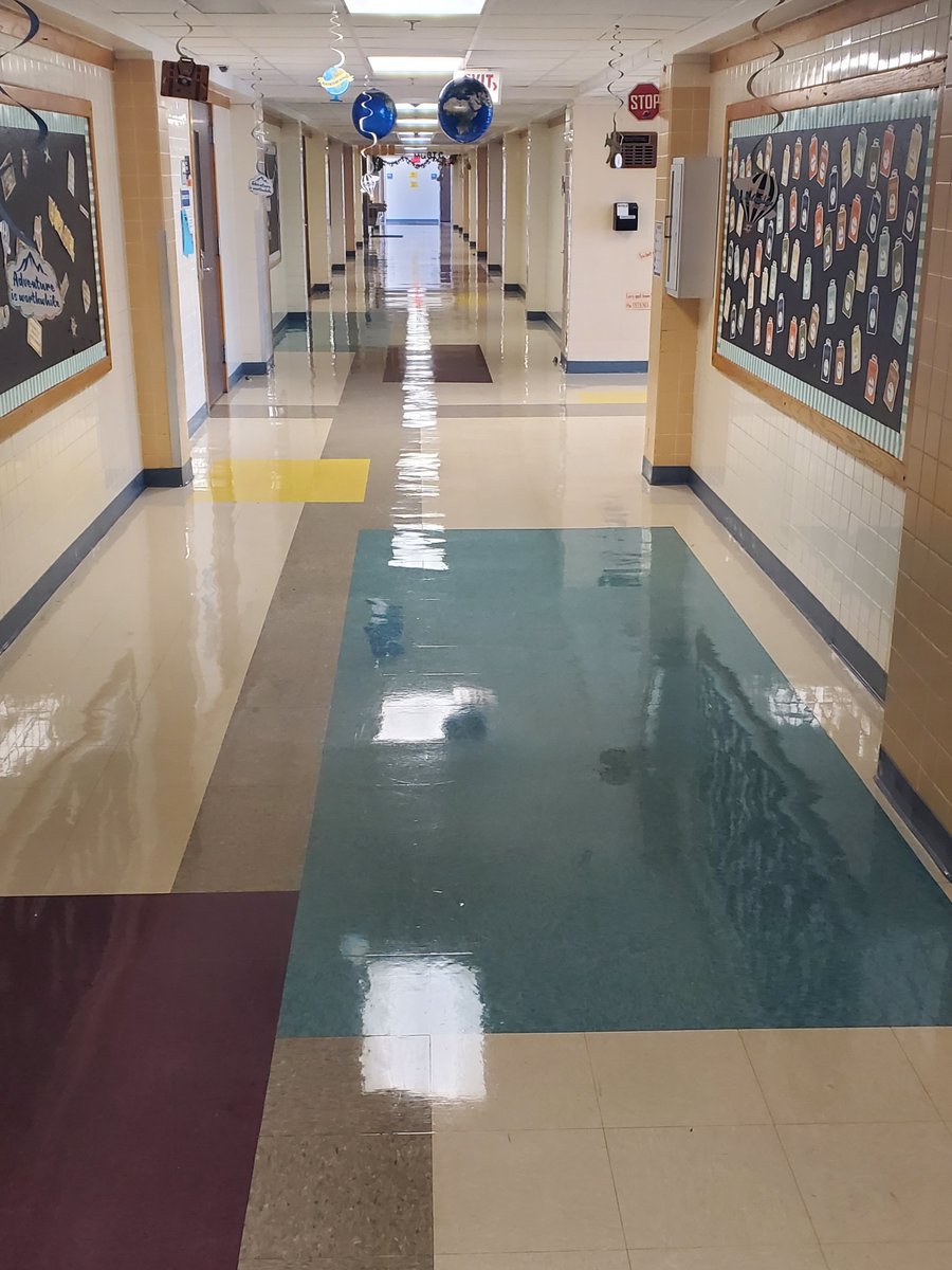 GonzalesF_M's tweet photo. GISD Custodial and Maintenance our  school floors are shinny like a new penny! Ready for the first day!
 Keep up the great work! https://t.co/aCzd8YdrTD