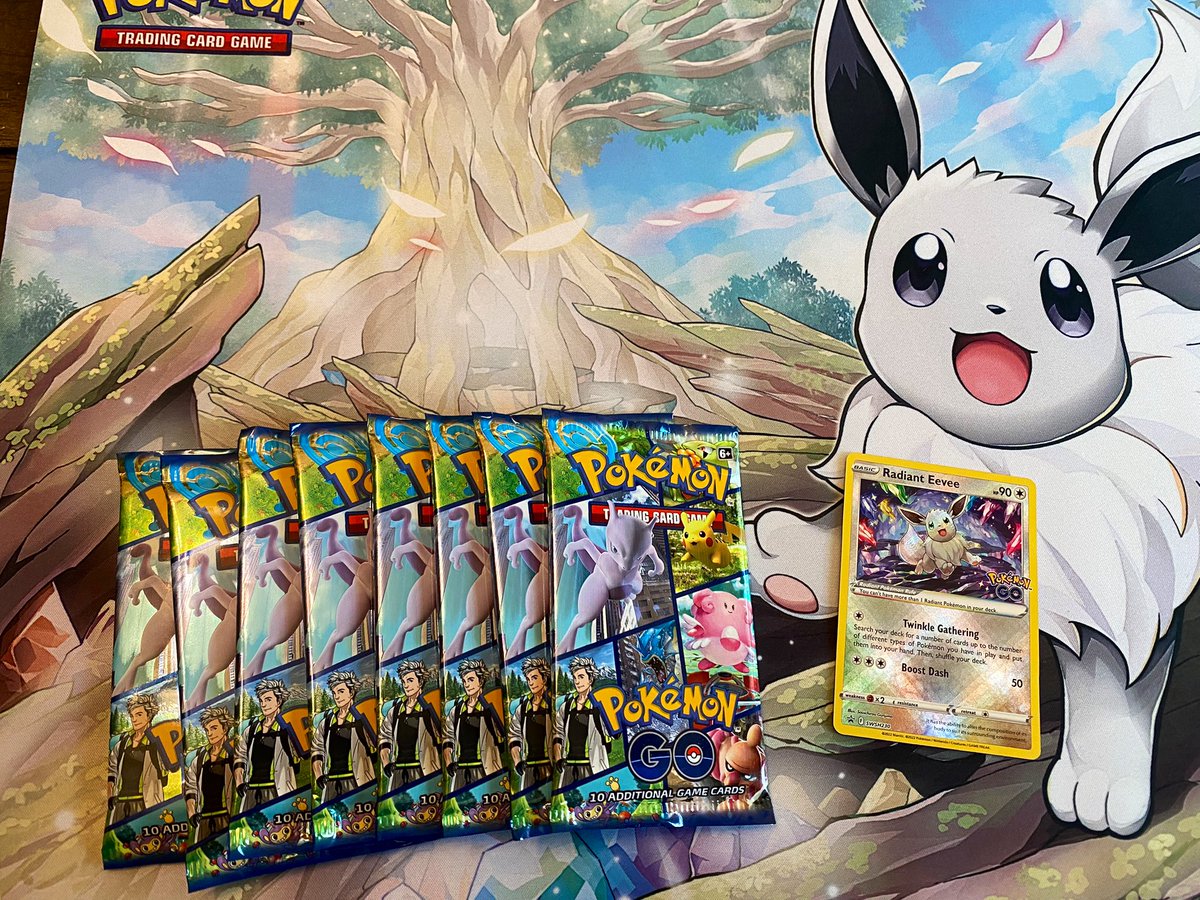 My first GO packs. Should be fun. That Eevee is rad as hell.