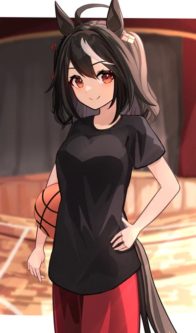根拠はないけどキタちゃんはバスケ上手そう#ウマ娘 #キタサンブラック 