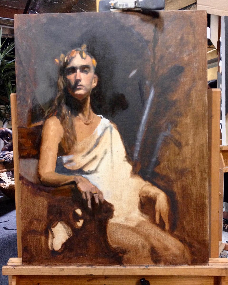 fire_biter's tweet image. #poem #circe #fineart #artmodel #queermodelportrait #portrait #portraitpainting