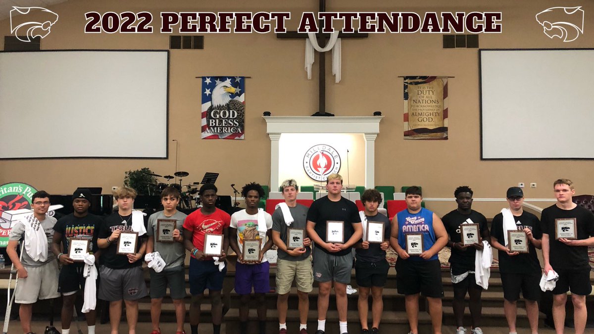 CentralFight_FB's tweet image. Congratulations to our 2022 Powercats and perfect attendance award recipients! These guys got after it all summer! #itstime