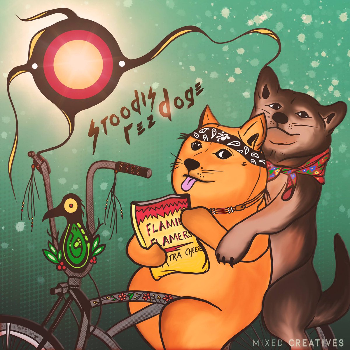 bree_island's tweet image. “Stoodis Rez Doge” ~ by @bree_island Sturgeon Lake Cree Nation. 
.
Rez Doge has been busy at it this summer. But we rolling into next week with those end of summer vibes. 
.
#nehiyaw #nativehumor #rezdogs #indigenous #snagged #doge #iykyk