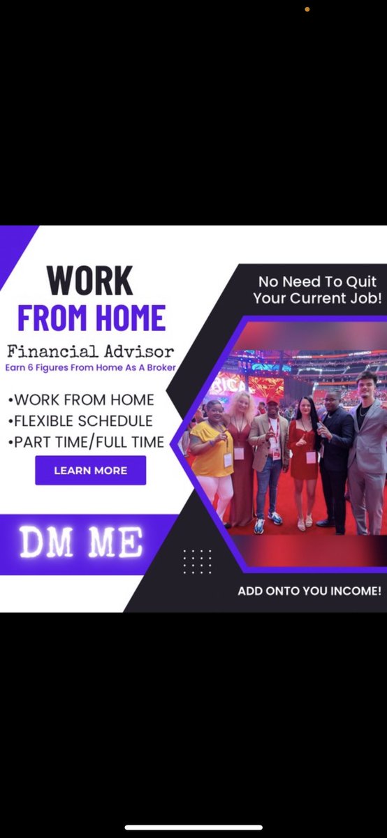 if you’re looking for a wfh job, dm me your name and number. you can pick you’re own hours, so there’s no need to quit what you’re currently doing!