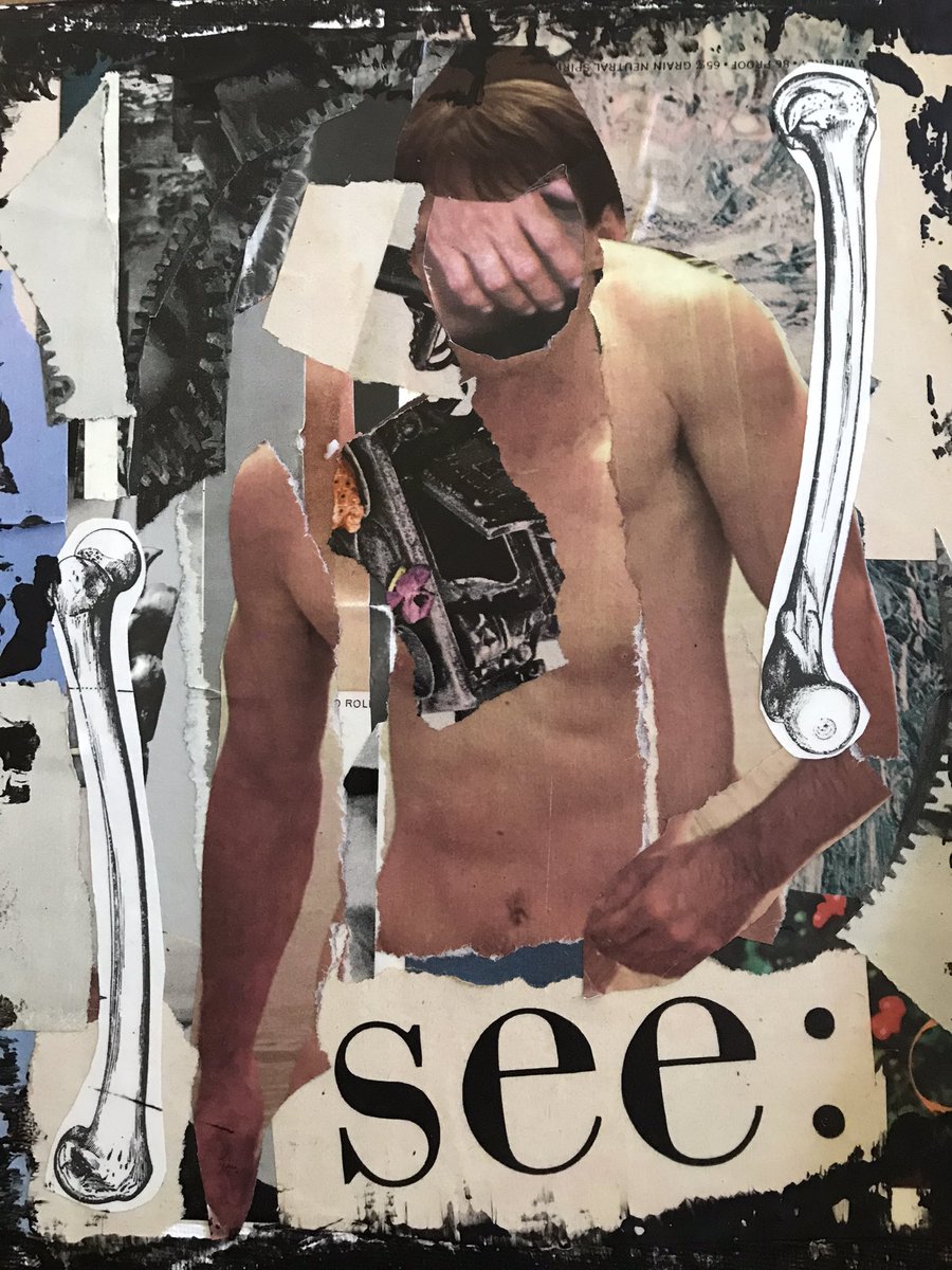 SEE all the unique one of a kind original collage artwork on my website geraldblanchard.com! #collageart #gayartist #pdxart #art #ArtistOnTwitter