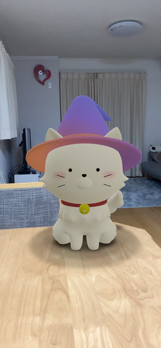 我が家にもニャン公出現😻

#nyanco #AR