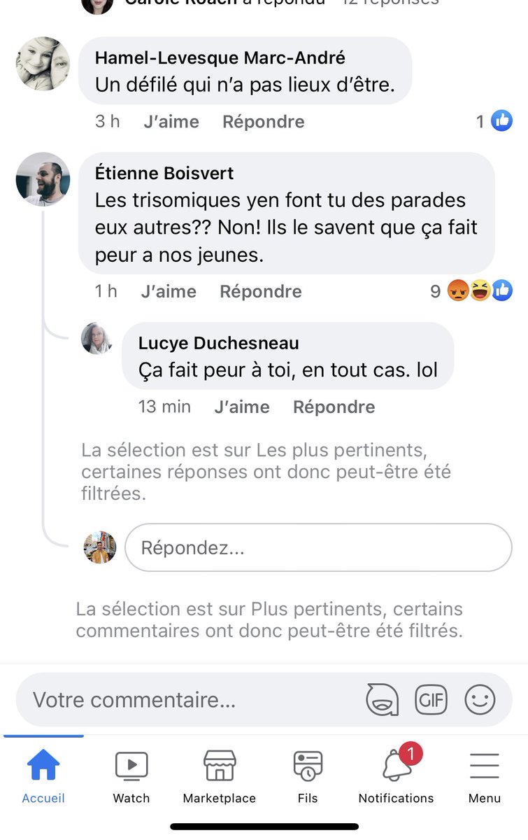 FrancisPilon_'s tweet photo. En voyant tous les commentaires homophobes d’Internautes qui se réjouissent de l’annulation du défilé de @FierteMTLPride, on voit à quel point celui-ci est toujours essentiel en 2022. 

Lire ceci est un tantinet effrayant. #fierteMTL https://t.co/1uJYRD3KZO