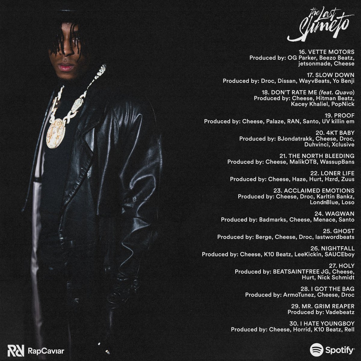 RapCaviar's tweet photo. YB got a whole league of producers for The Last Slimeto. Which beat from the album have you been rocking with the most? https://t.co/CgDq1z1nKQ