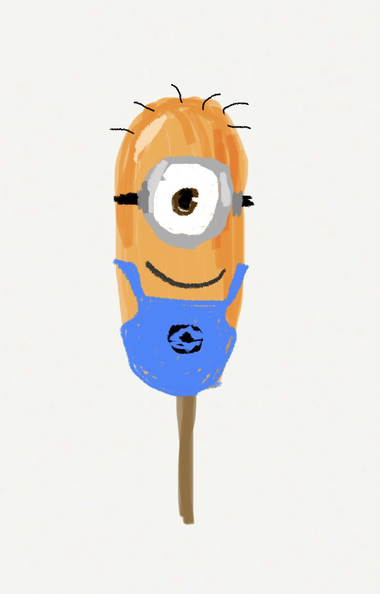 BlueSynthetica's tweet photo. minion corndog concept https://t.co/yJrQQsGXTj