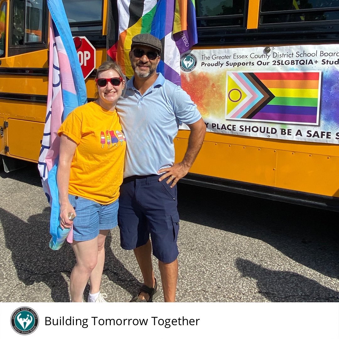 gecdsbpro's tweet photo. GECDSB was proud to participate in the 2022 @wepridefest parade! Come see us at our booth in Lanspeary Park today until 4:00 pm. Thank you to OSSTF, ETFO, Walter Cassidy and everyone who has helped to make this possible. Every place should be a safe space. #GECDSBProud 🏳️‍🌈❤️🏳️‍⚧️ https://t.co/4KbbnRNak1