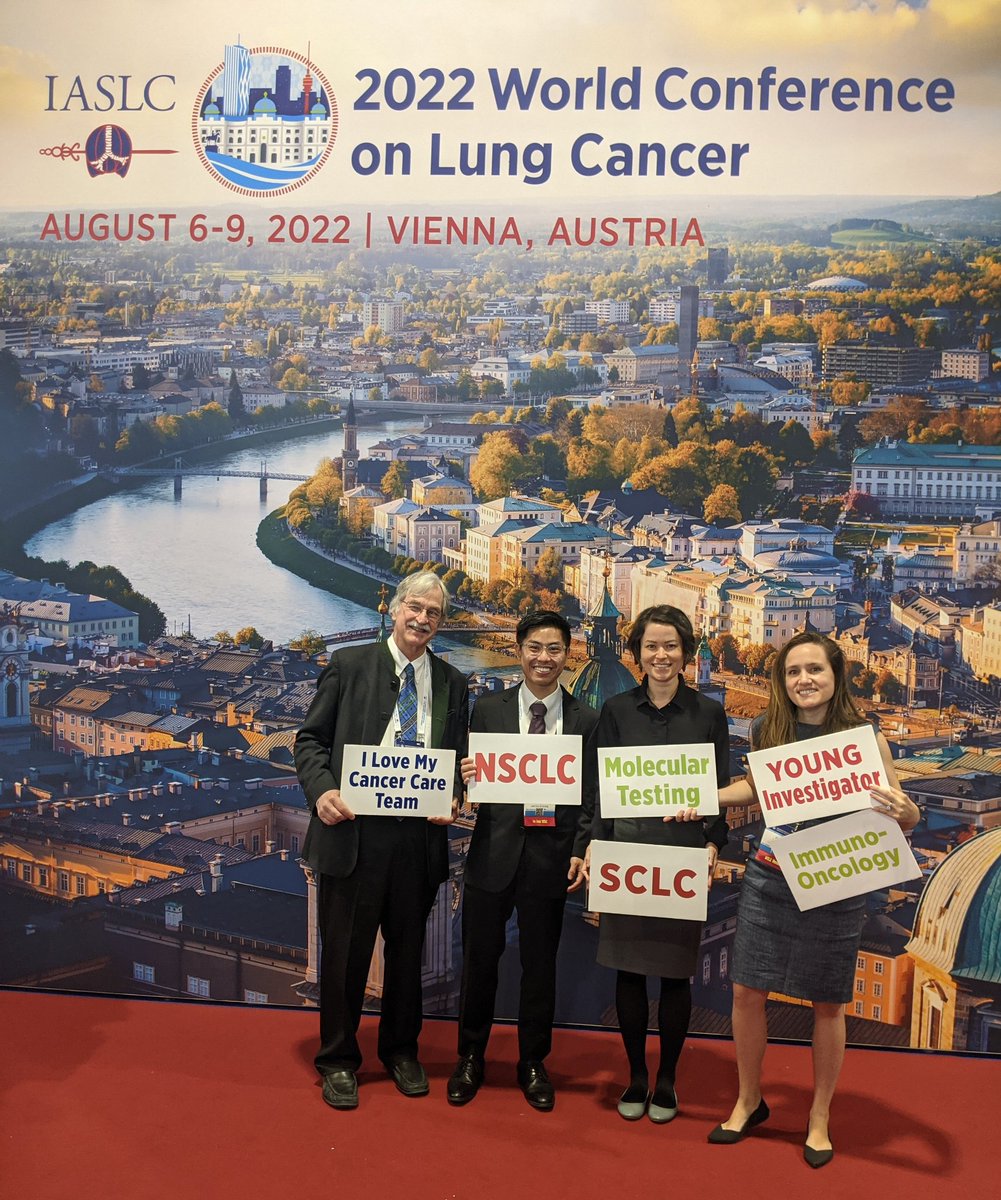 So excited to be part of this great contingent (with Frank Detterbeck, @GavittWoodard, @PeterLeeZhan) representing @YaleThoracic at the @IASLC #WCLC2022, and for my first time at this amazing conference!