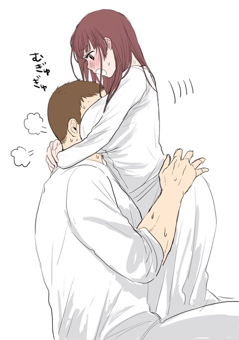 #創作男女CPラブラブイラストでTLを埋め尽くす会 体格差と年の差好きです 