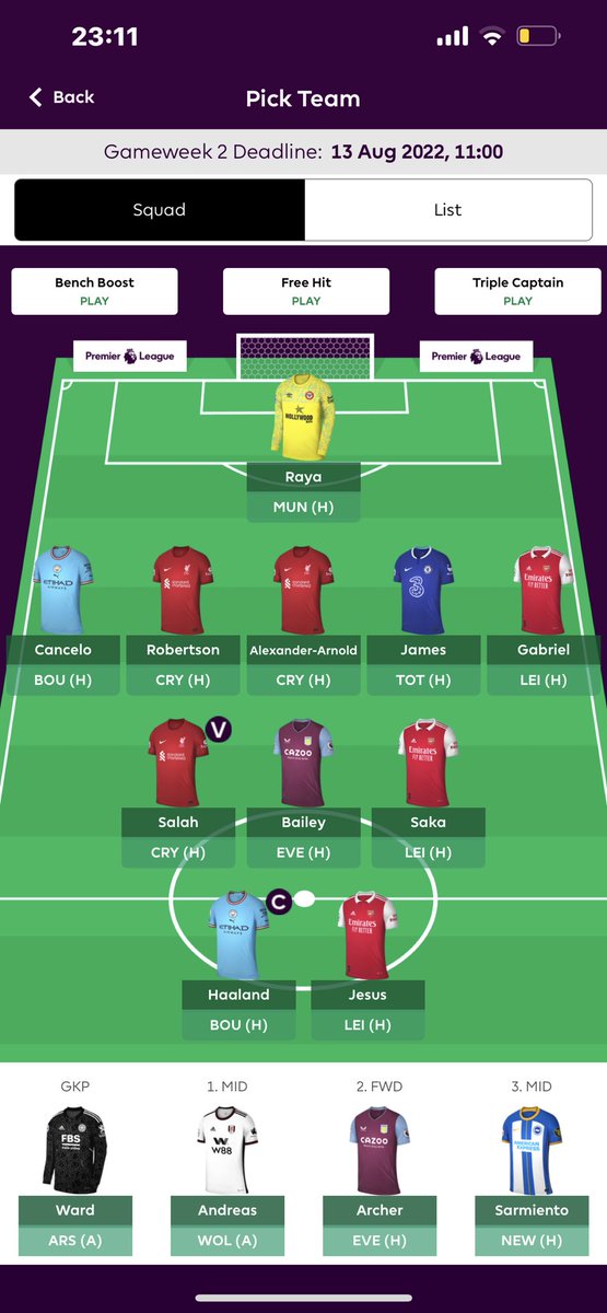 AVTACTICS's tweet image. GW2 Locked🔒
(Unless any injuries)
Should be a fairly straight forward week🫣
#FPL #FPLCommunity