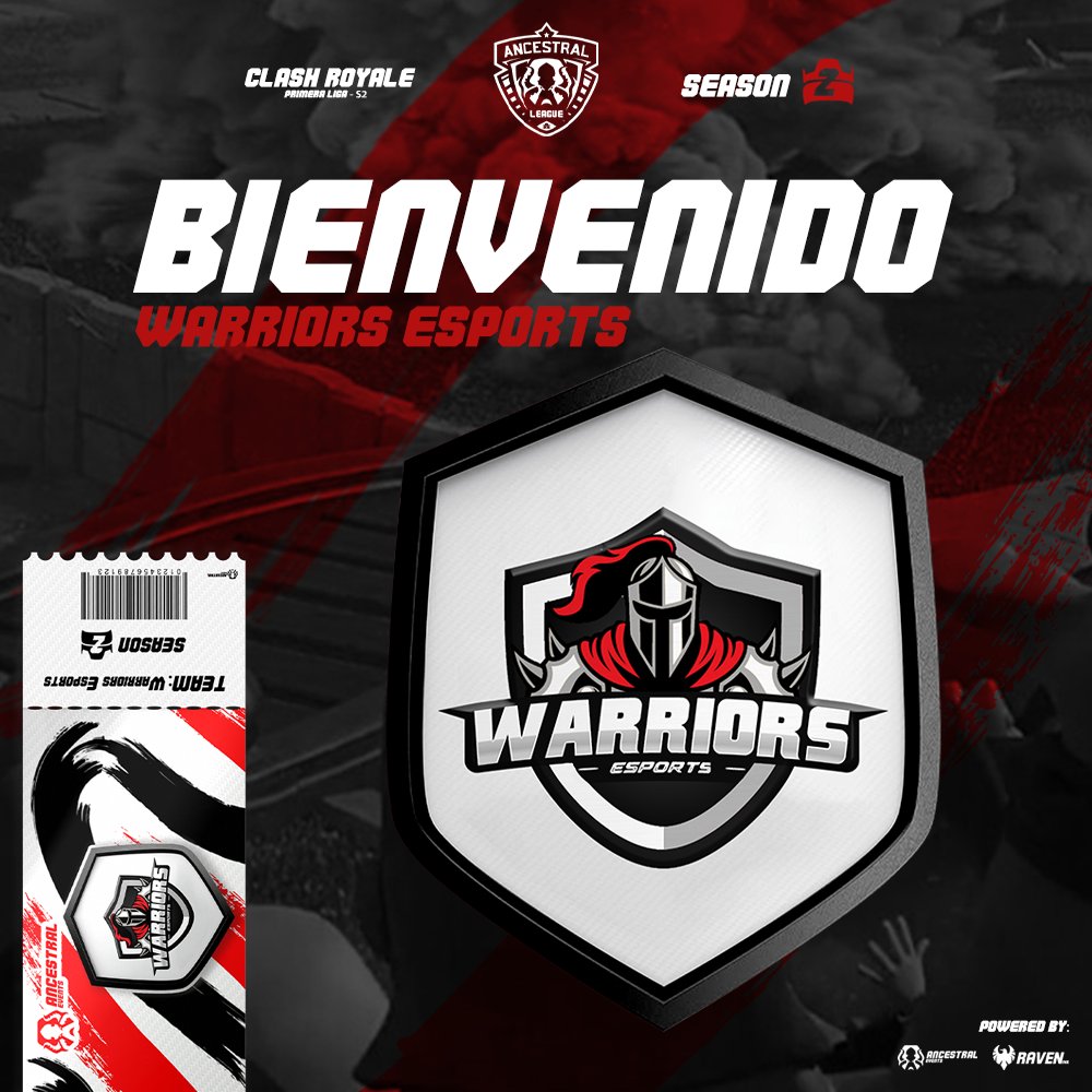 LE DAMOS LA BIENVENIDA AL EQUIPO 
@WarriorsEsportC  👑🎉

ClashRoyale - S2 x Ancestral Events.