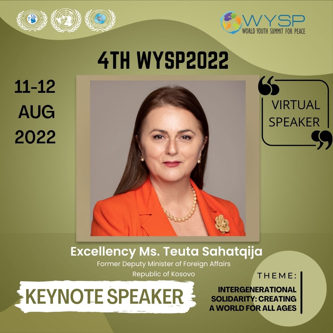 4th World Youth Summit for Peace 2022 at Islamabad, Pakistan 12th August H.E @Teutasah Former Deputy Minister will address the Summit Virtually. We are together with young leaders to reshape this world with positive approach. wysp.info #InternationalYouthDay