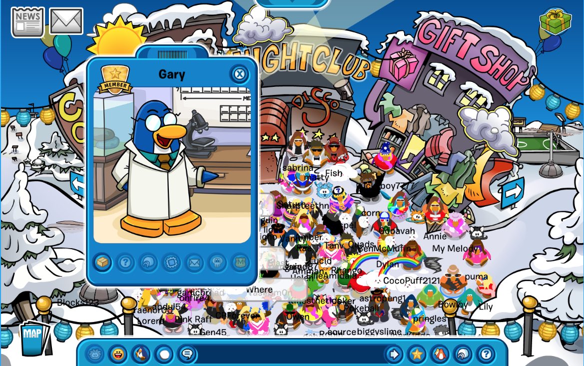 ClubBowlby's tweet image. How fun! I logged onto @CPForeverr to meet @lucidylive and Gary during a meet up! Happy to see so many penguins online