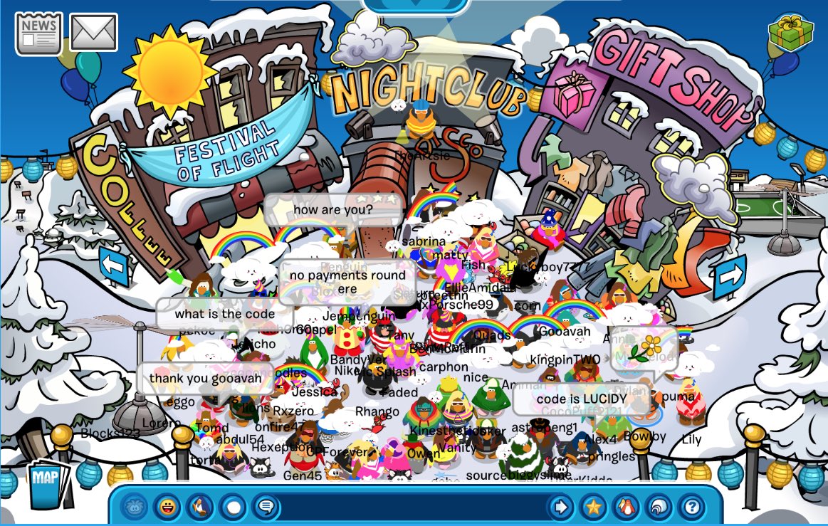 ClubBowlby's tweet image. How fun! I logged onto @CPForeverr to meet @lucidylive and Gary during a meet up! Happy to see so many penguins online