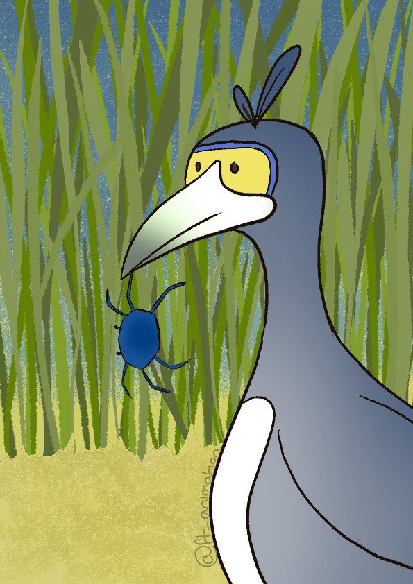 A new friend, not sure what to name him though 🤔

#bird #illustration #animation #sketch #characterdesign